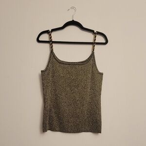 nye black and gold metallic top - Cable and Gauge